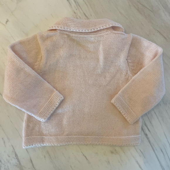 Elephantito girls 6mo light pink sweater- very soft- 15% Alpaca - Picture 2 of 2